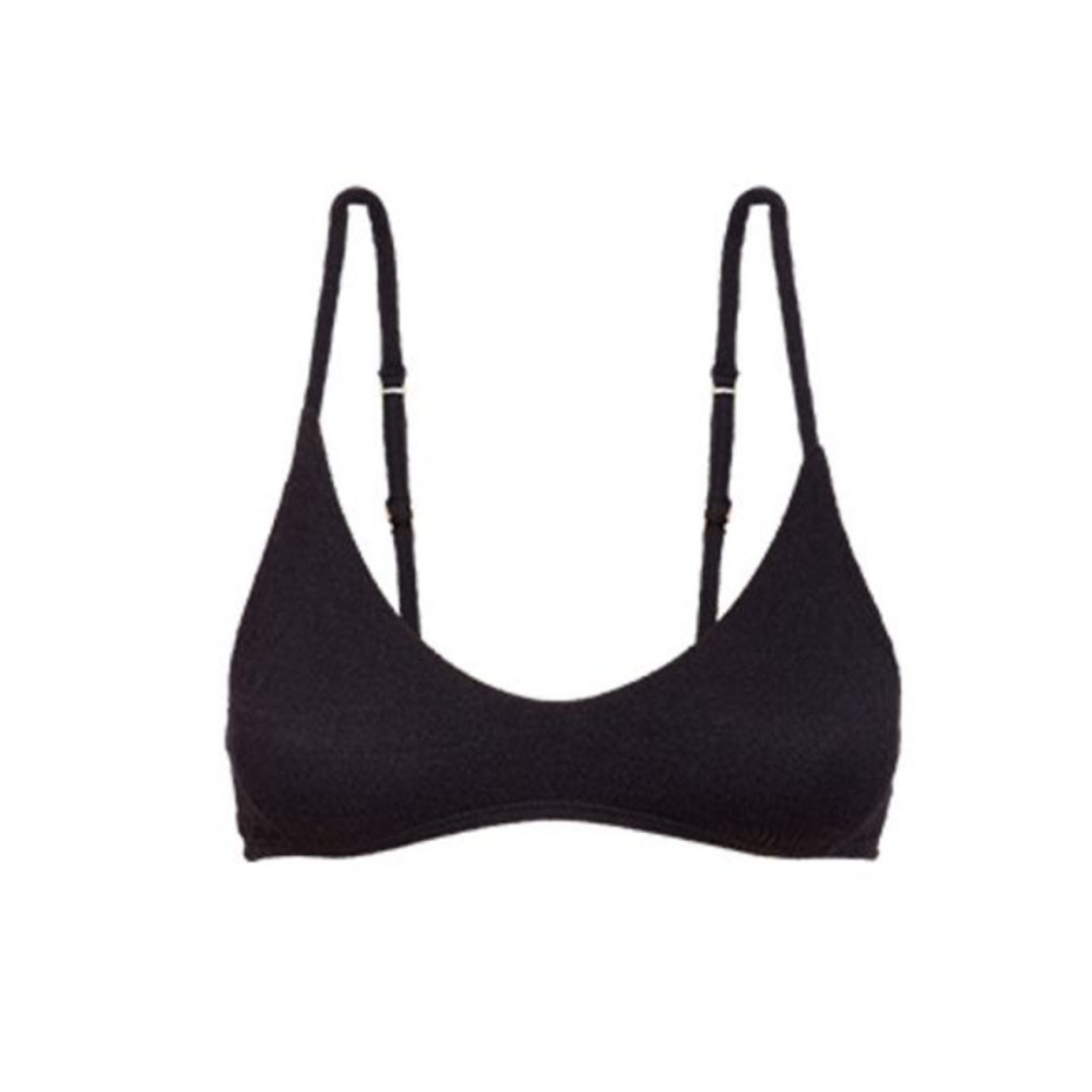 Vix Paul Hermanny Black Firenzi Luli Ribbed Women's Top Size: Medium NWT